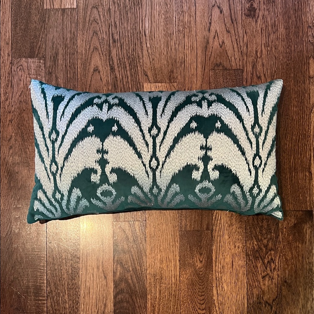 Callisto Home Emerald Green Velvet Pillow